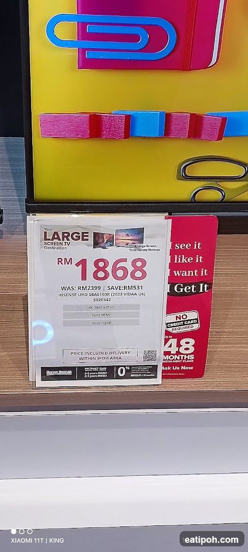 Promotional Display for Large Screen TV