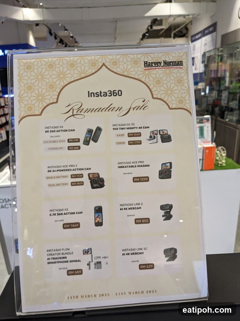 Harvey Norman Insta360 Ramadan Sale Display