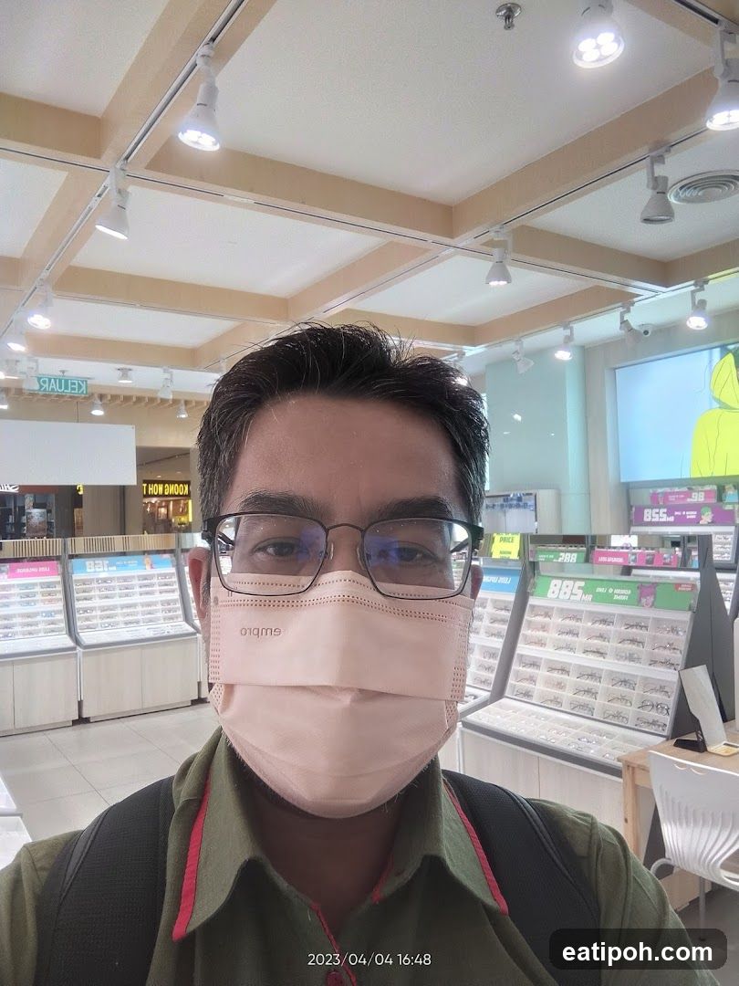 Interior of optical store