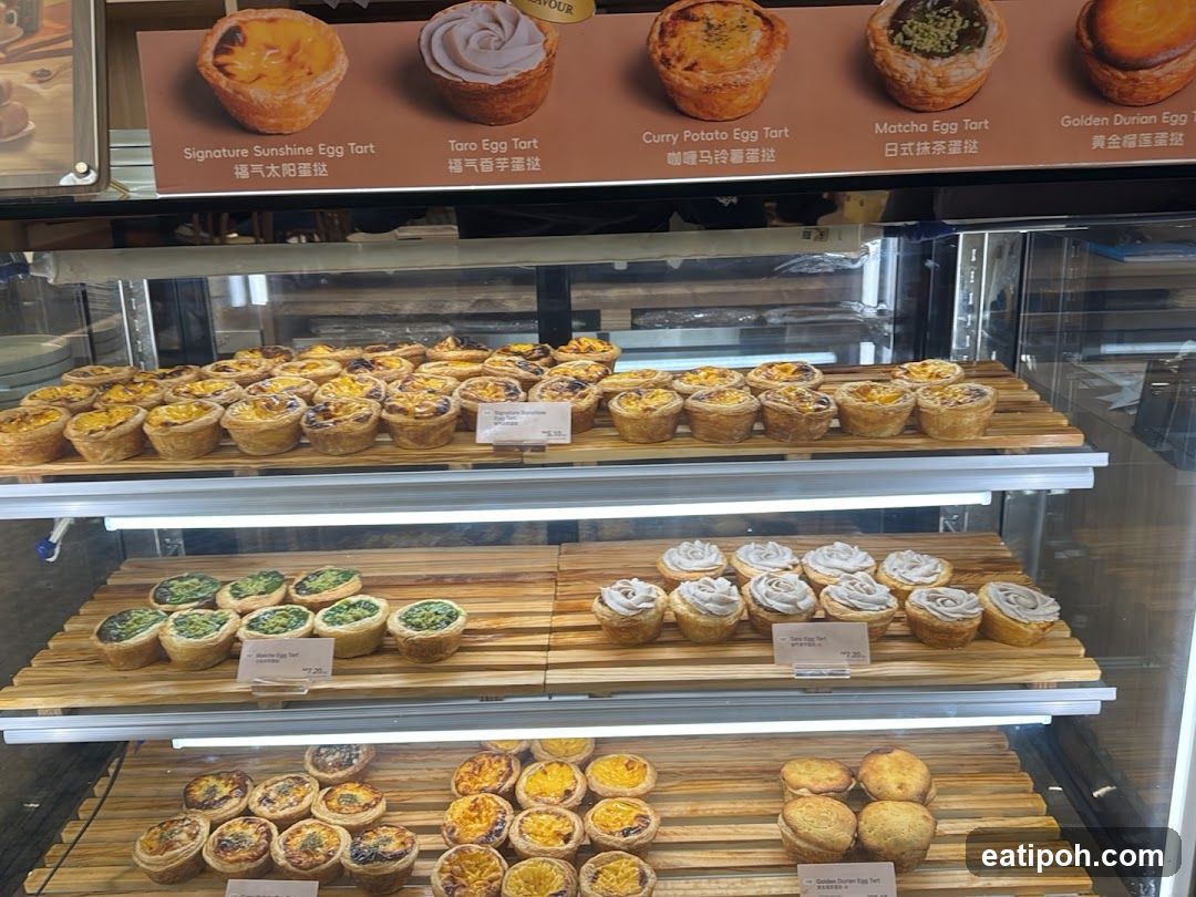 Display Case with Egg Tarts