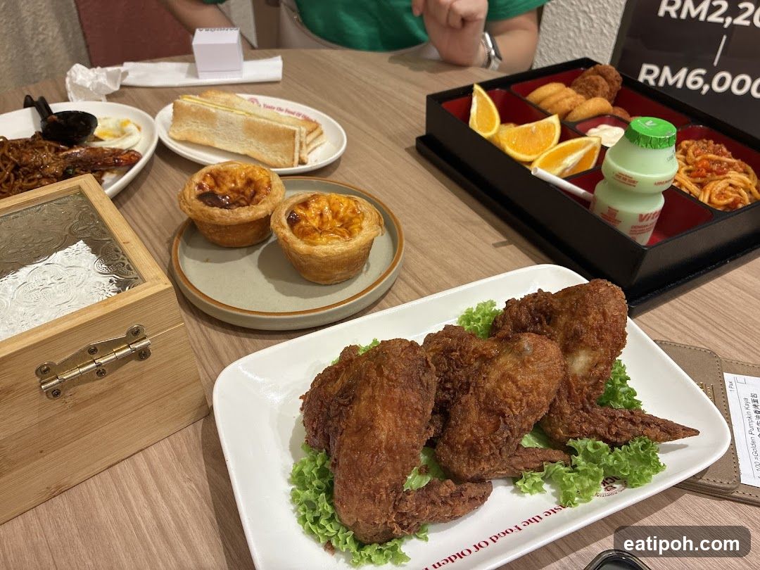 Dining Table with Food Items