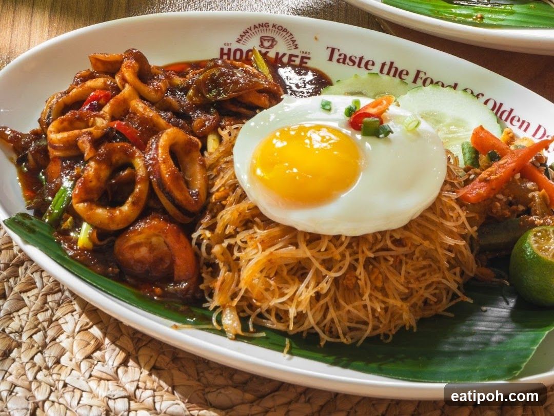 Food Plate at Hock Kee Nanyang Kopitiam