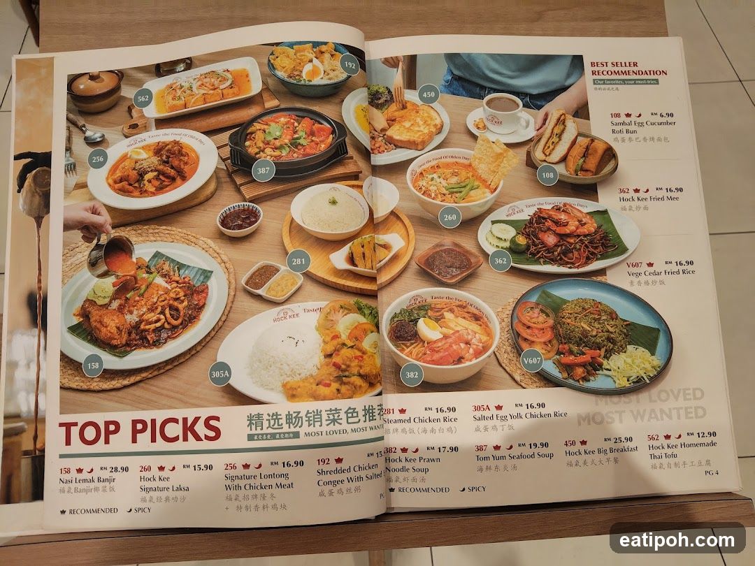 Restaurant Menu Spread