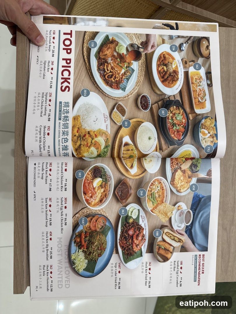 Restaurant Menu Page