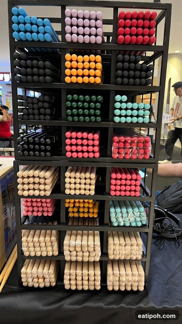Display Rack of Sticks