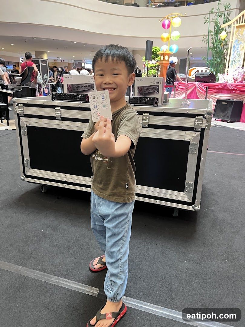 Child at indoor event