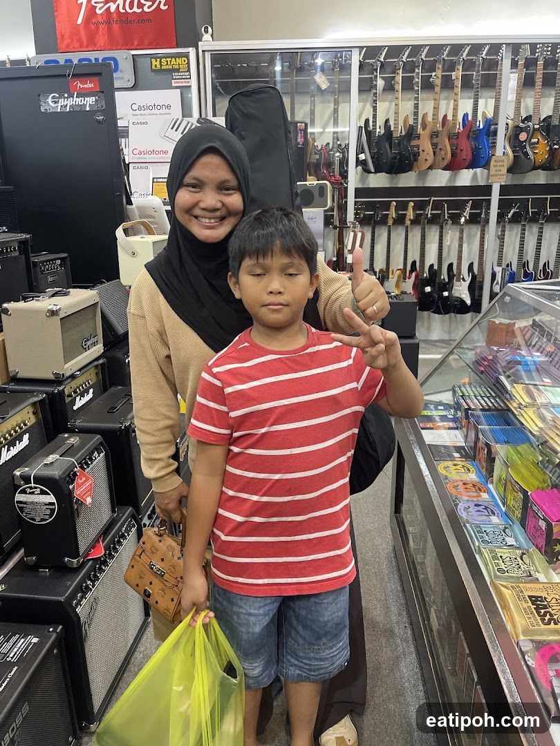 Inside a Music Store