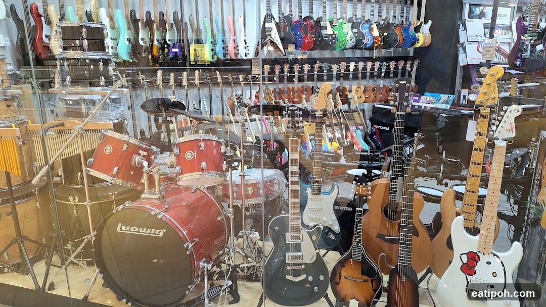 Music Store Display Window