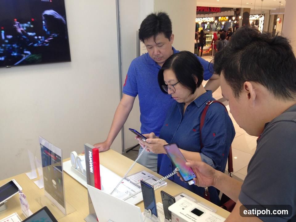 Customers in a retail store