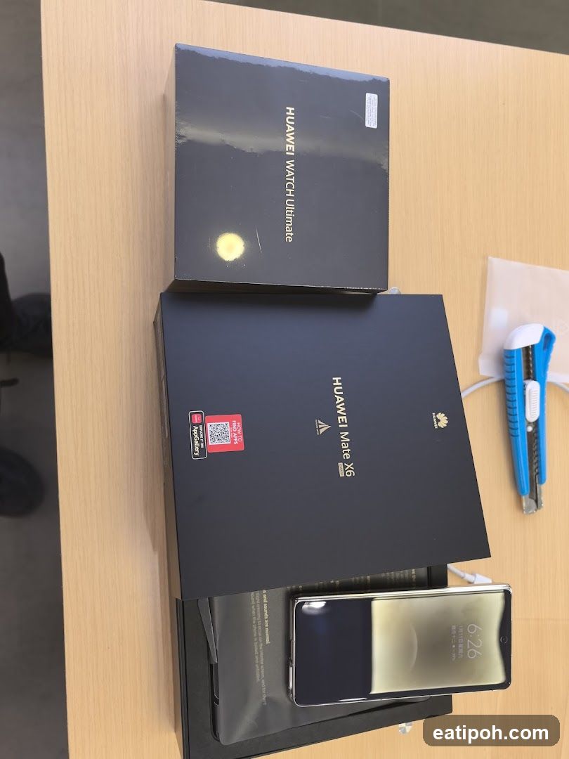 Huawei Product Boxes on Table