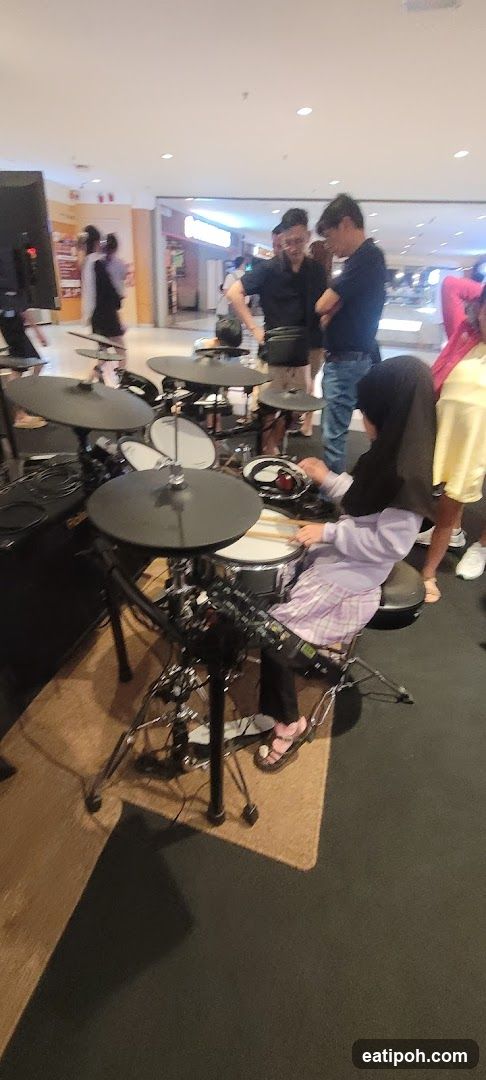Drum Set Display in Mall