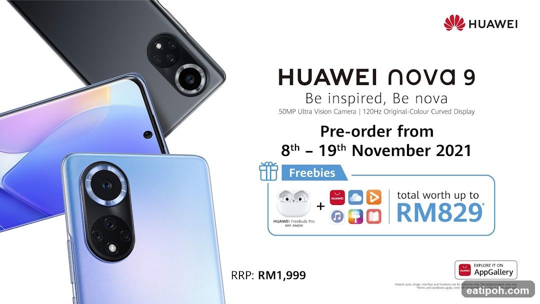 Huawei Nova 9 Pre-order Advertisement