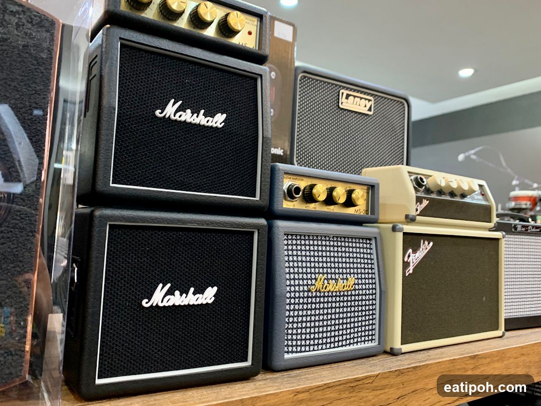Guitar Amplifiers Display