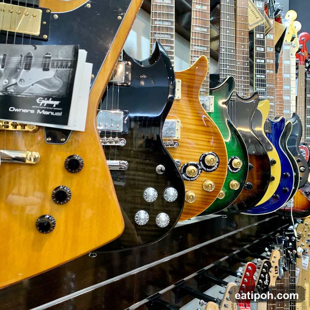 Guitar Display in Store