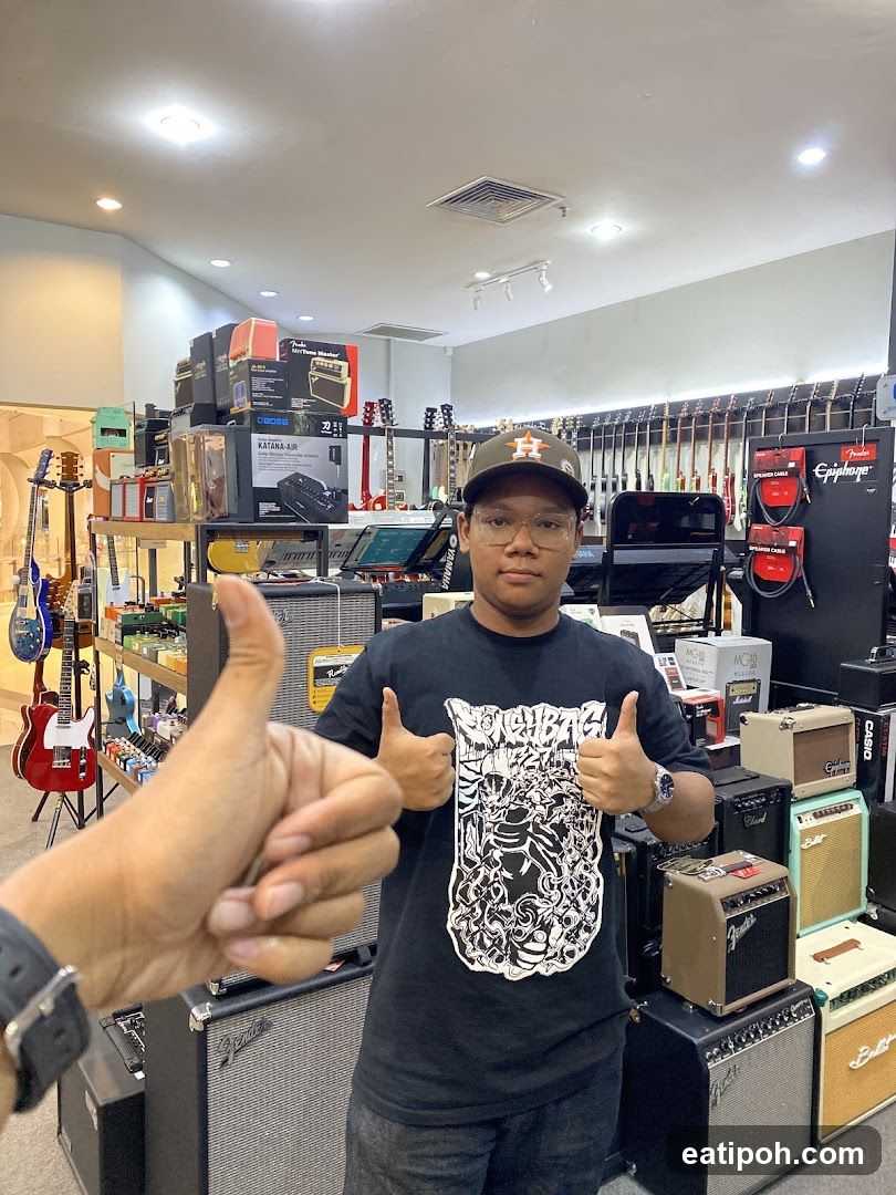 Interior of Music Store