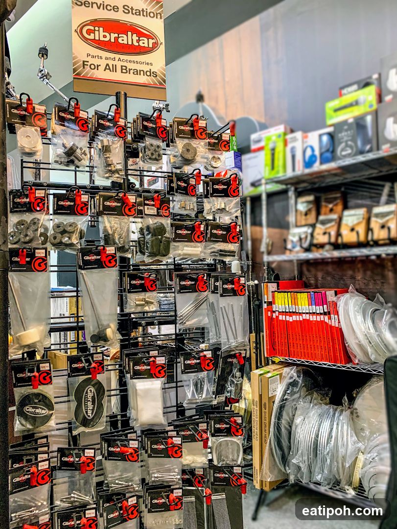 Drum Parts Store Interior