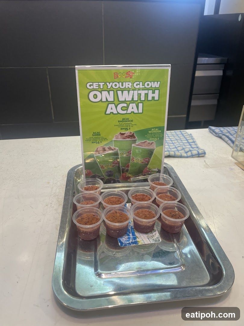 Acai Product Display