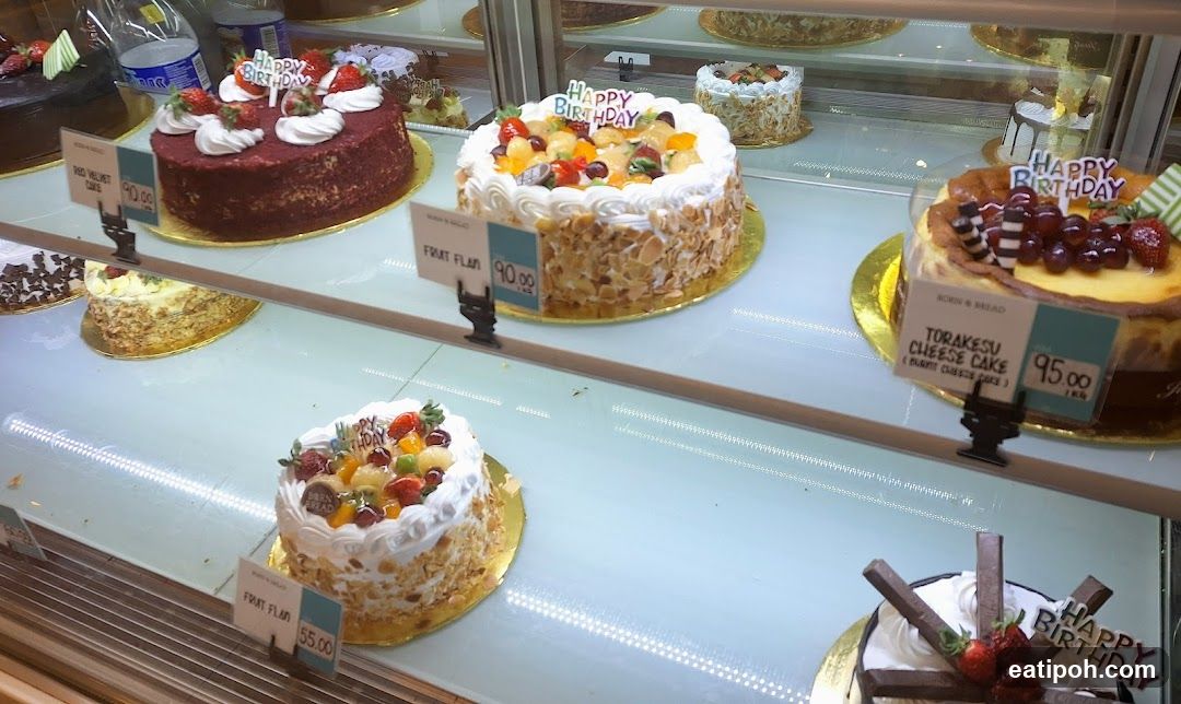 Cake Display in Bakery