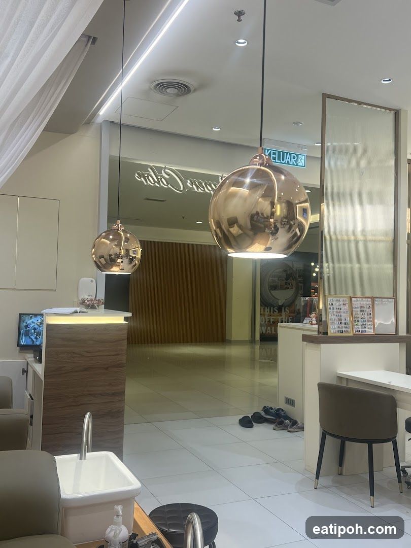 Interior of a modern retail space