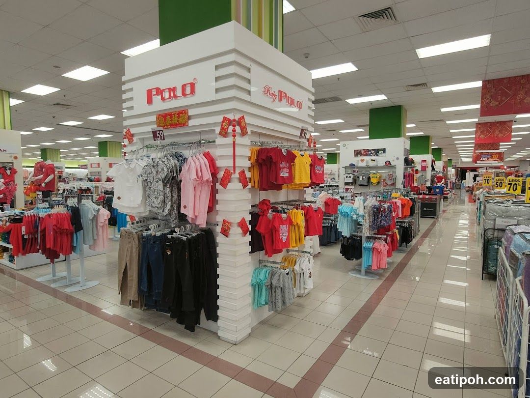 Interior of clothing store