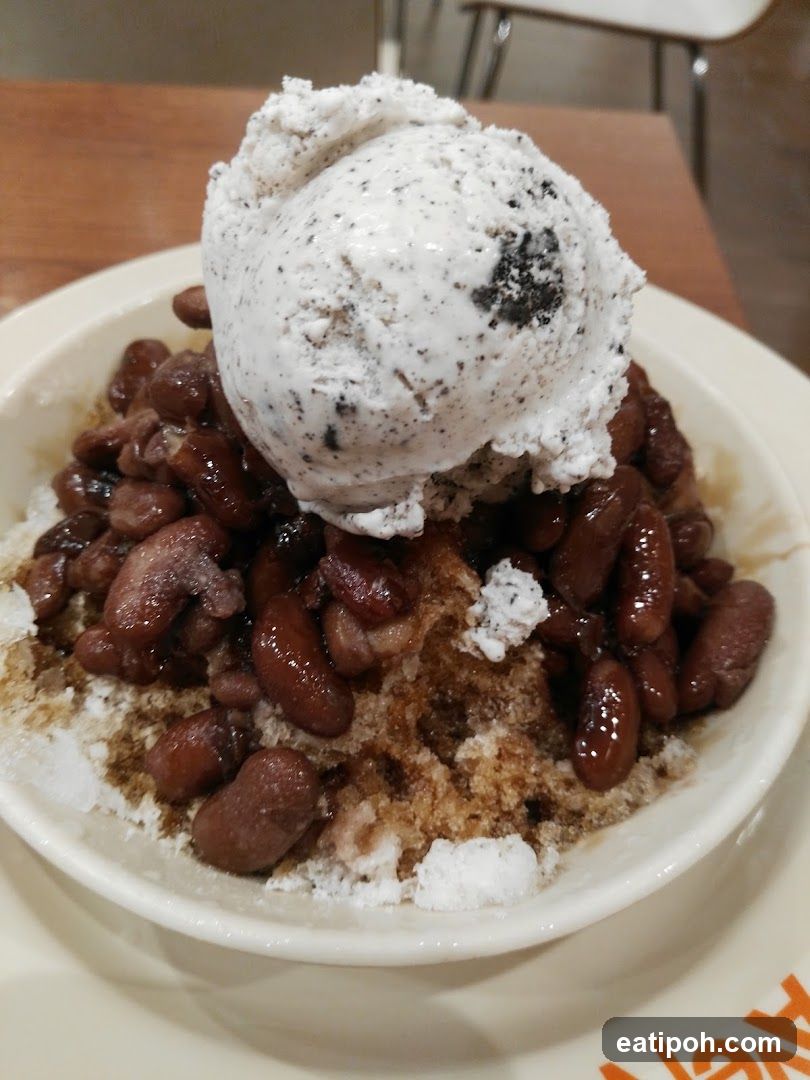Bowl of ice cream dessert