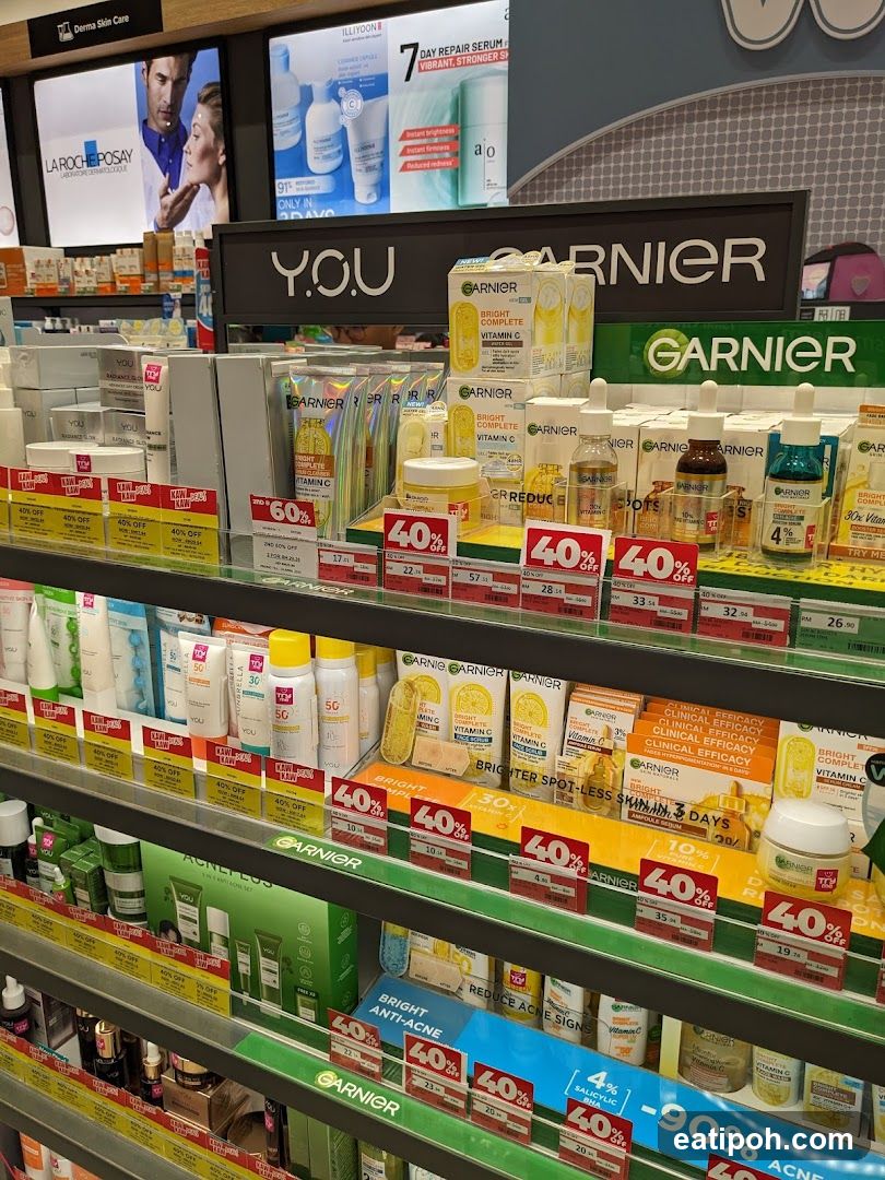 Retail Store Interior - Beauty & Skincare Section