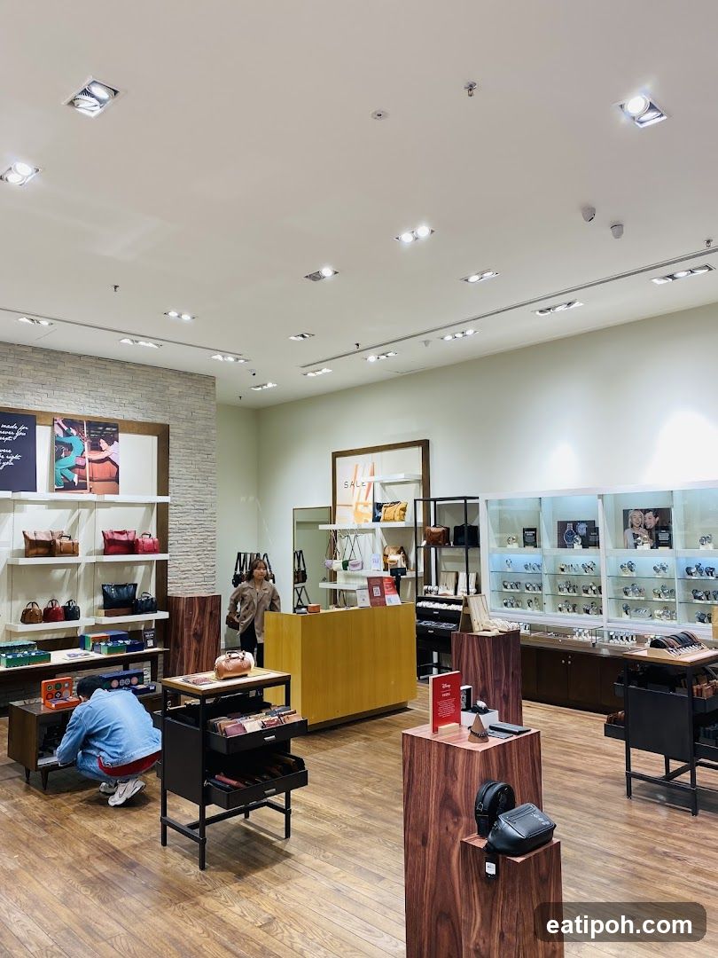 Interior of retail store