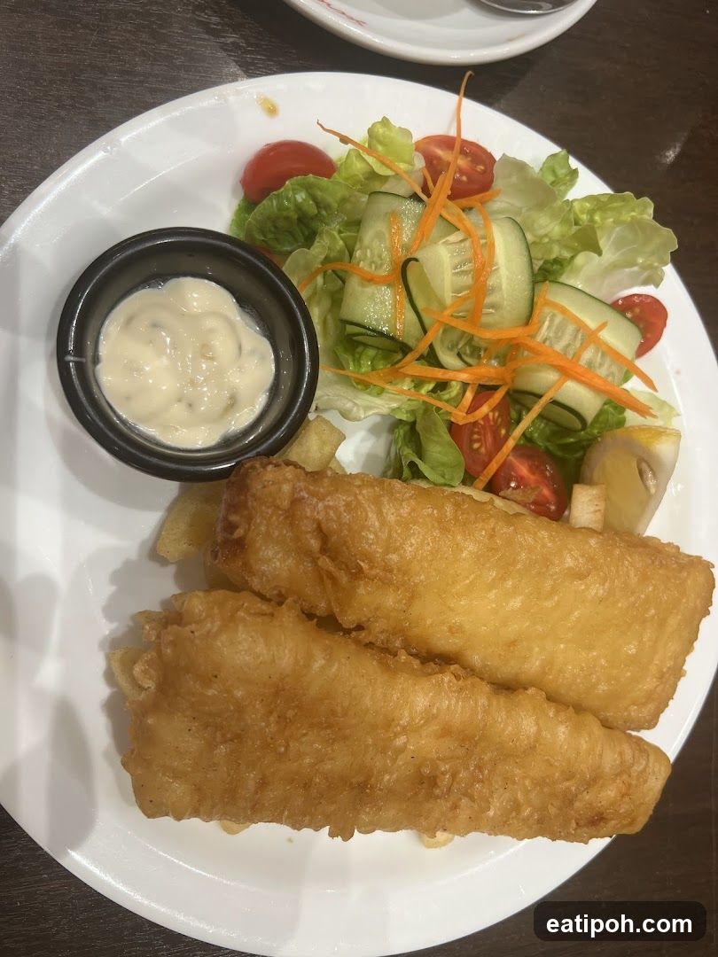 Fish and Chips with Salad