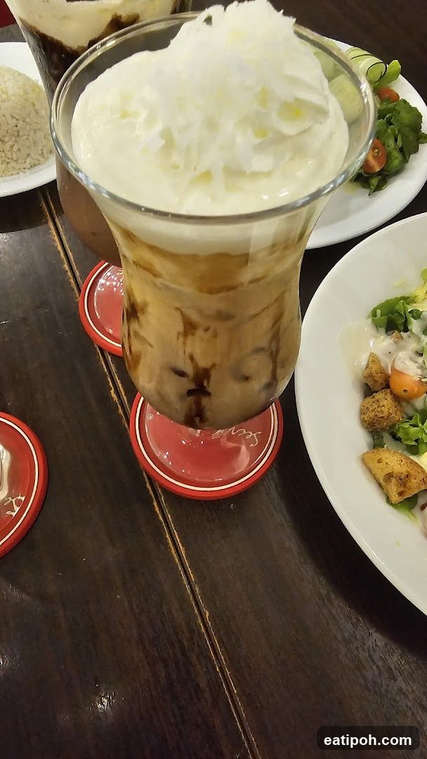 Table Setting with Drink and Food