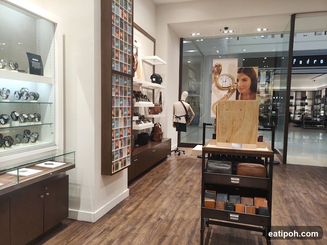 Interior of a retail store