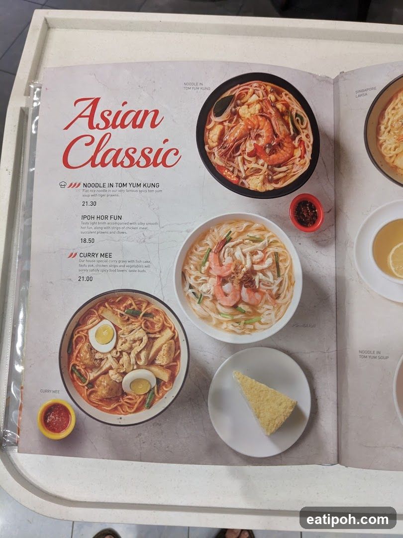 Asian Classic Menu