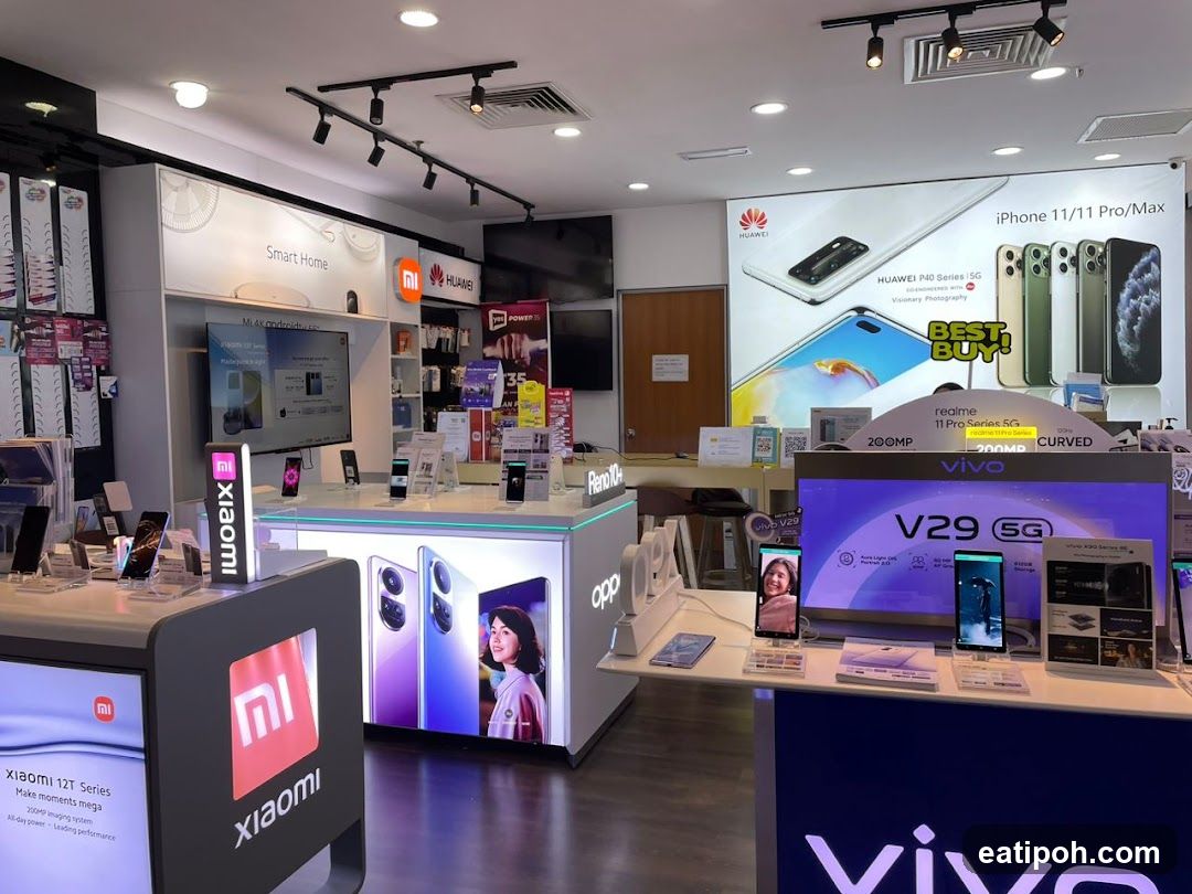 Mobile Phone Store Interior