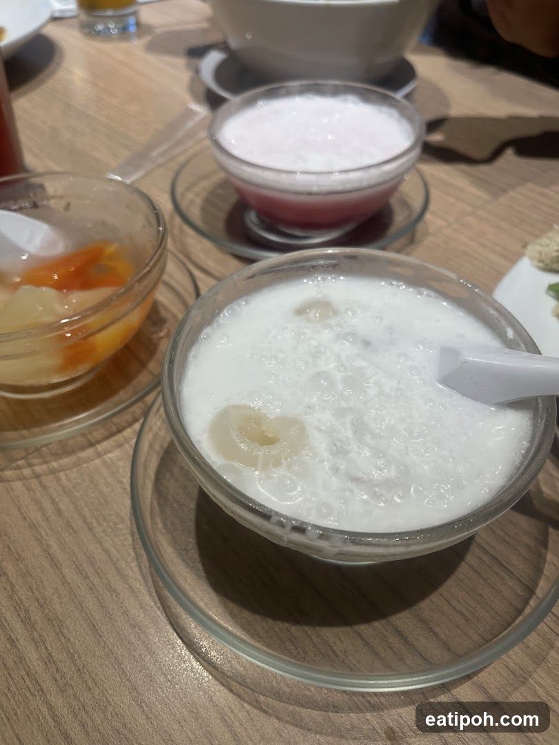 Dessert Bowls on Wooden Table