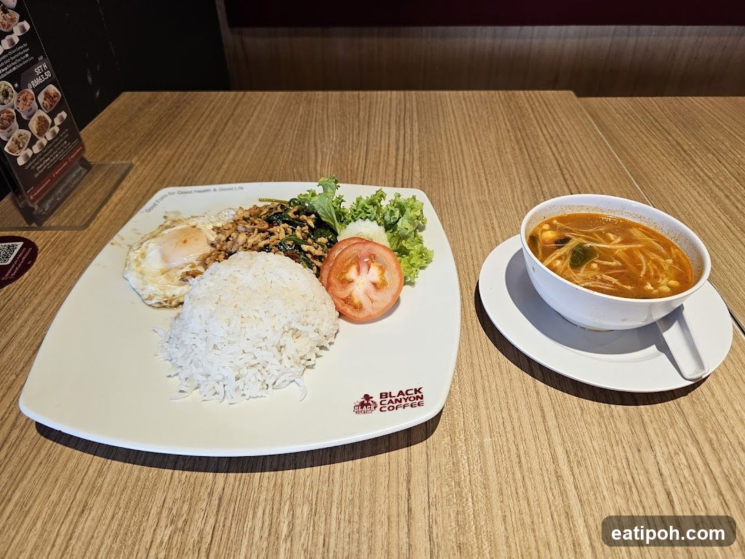 Black Canyon Coffee Interior Meal