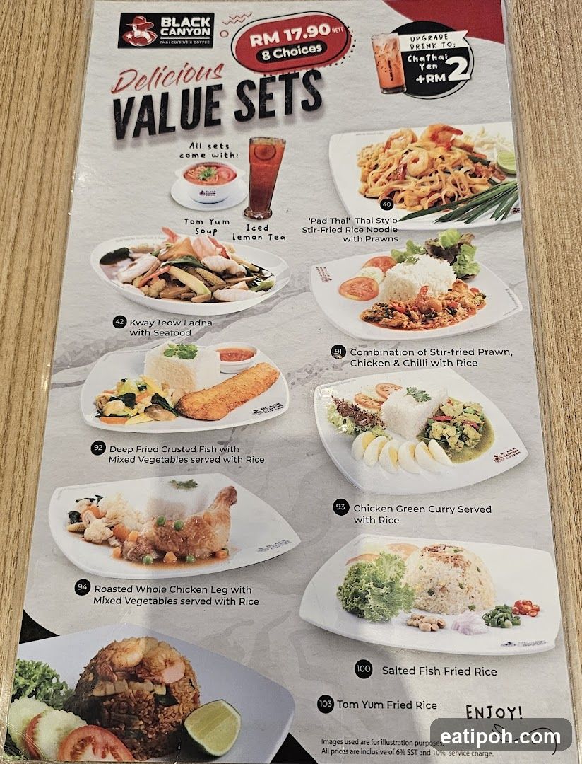 Black Canyon Thai Cuisine & Coffee Value Sets