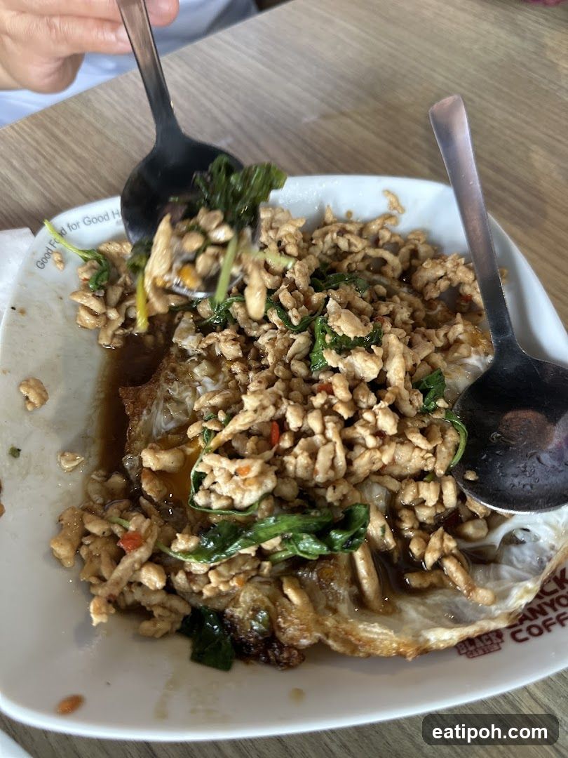 Food dish at restaurant