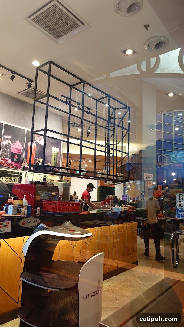 Interior of a café or food establishment
