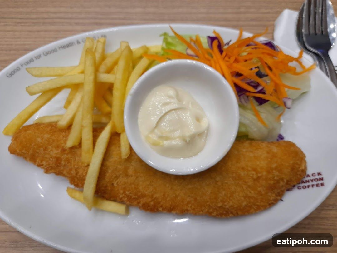 Fish and Chips with Salad