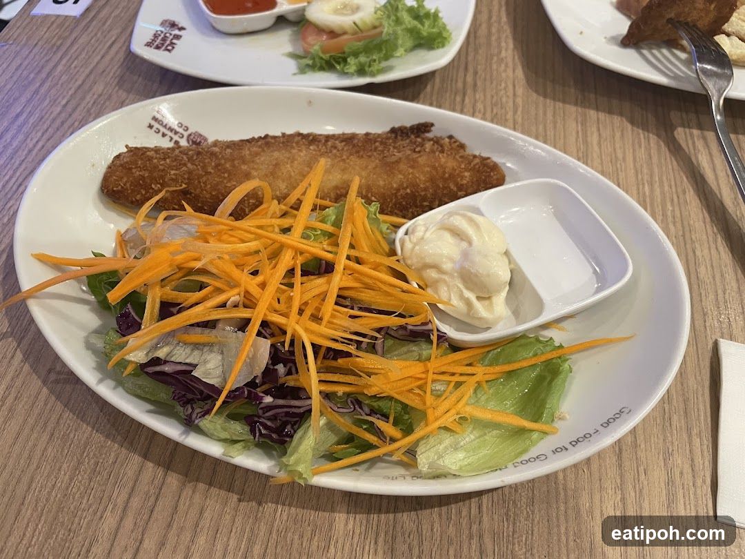 Food Plate on Wooden Table