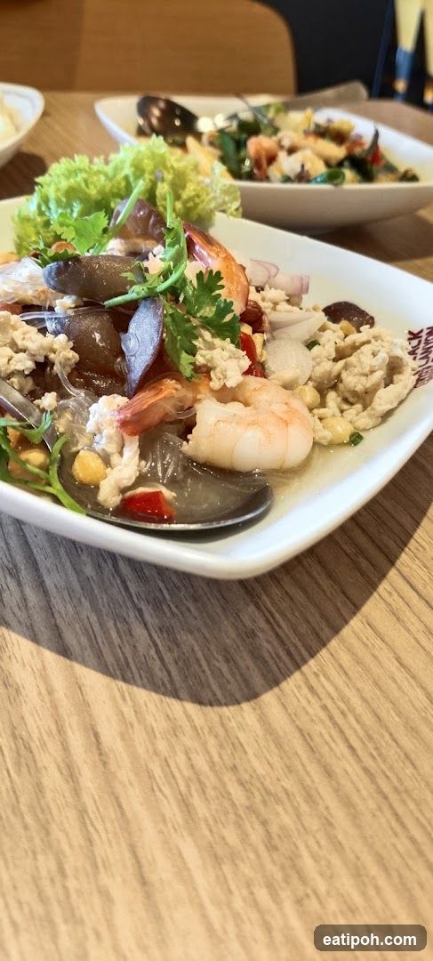 Dining Table with Thai Salad