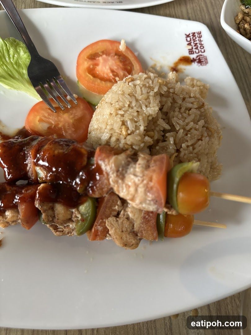 Food Plate at Black Canyon Coffee