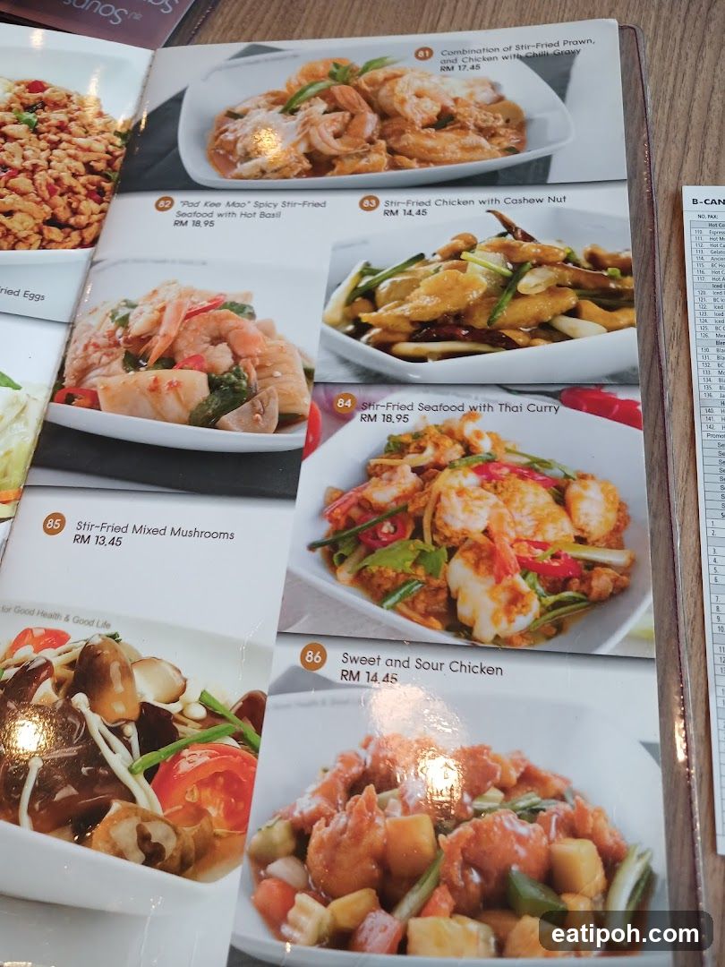 Restaurant Menu Page