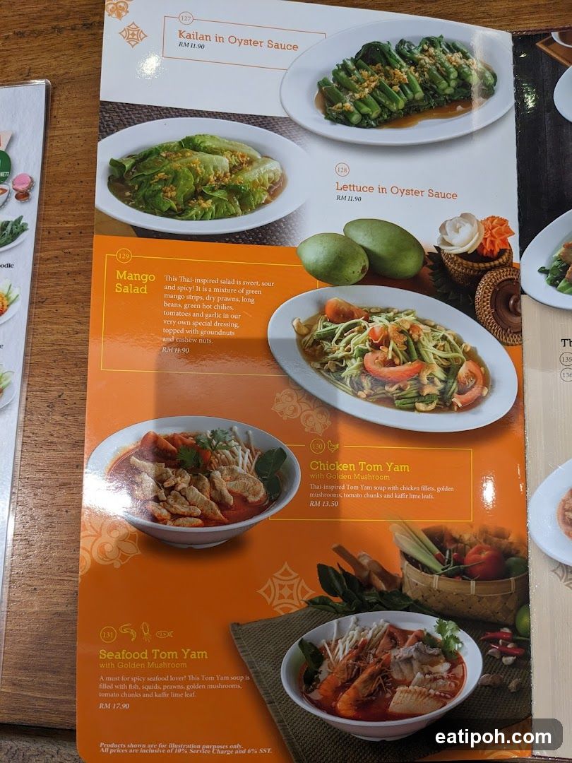 Restaurant Menu Page