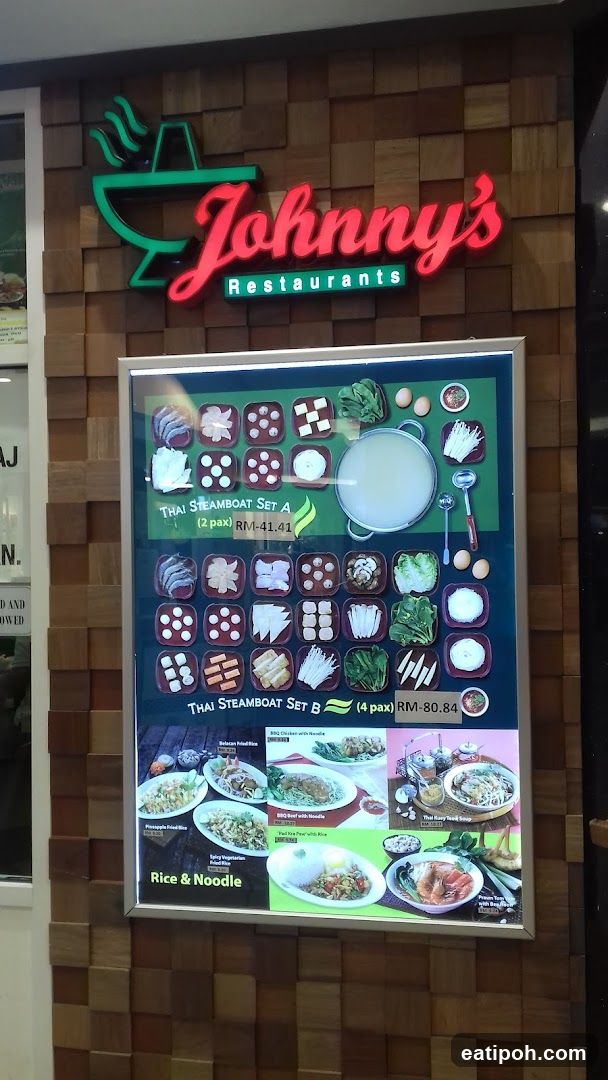 Johnny's Restaurants Menu Board