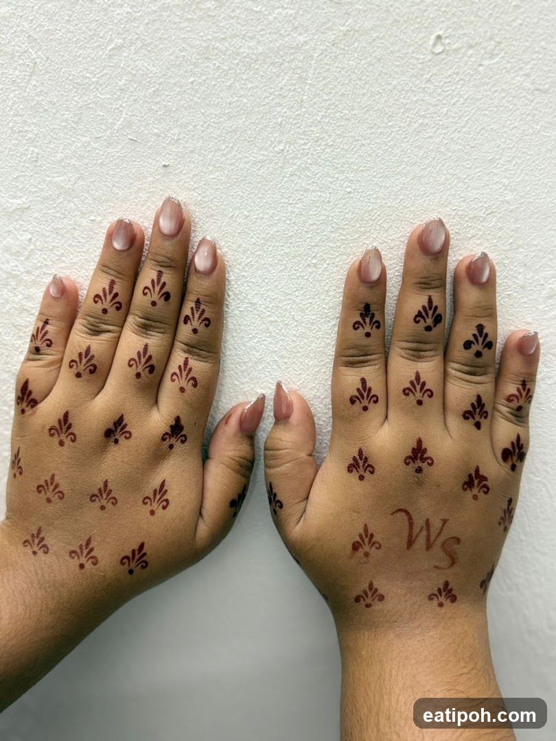 Hands with Henna Design