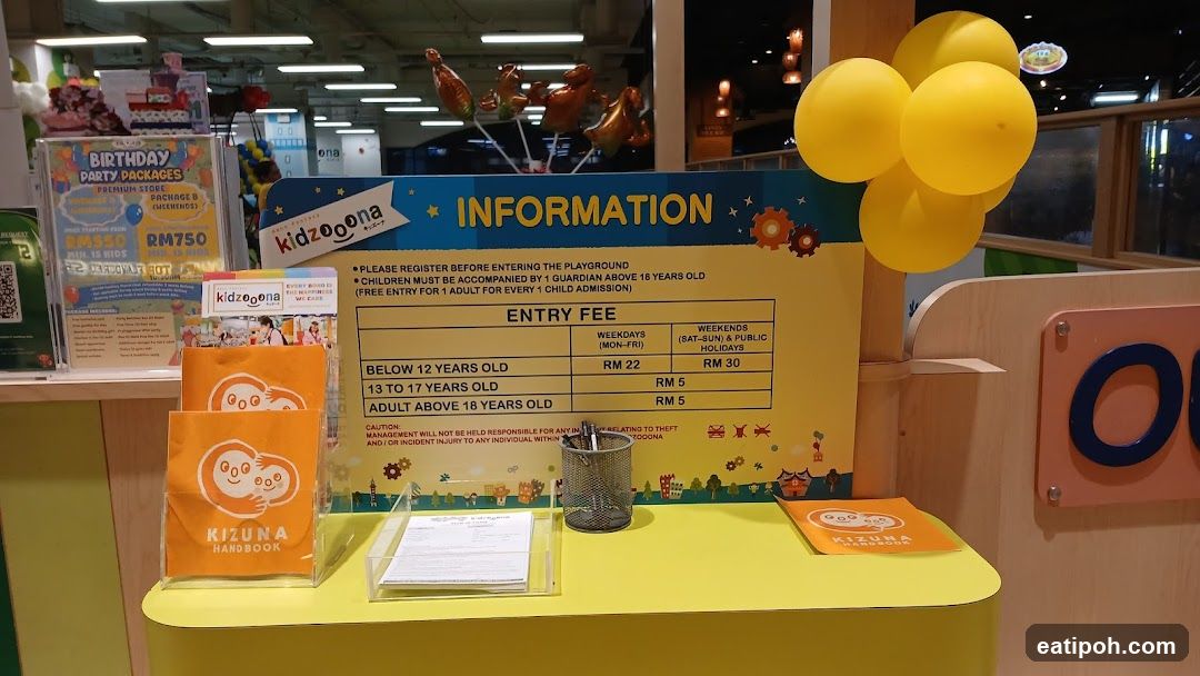 Kidzooona Information Desk