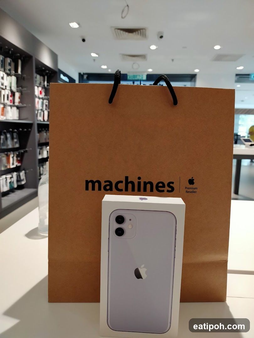 iPhone 11 Box and Shopping Bag