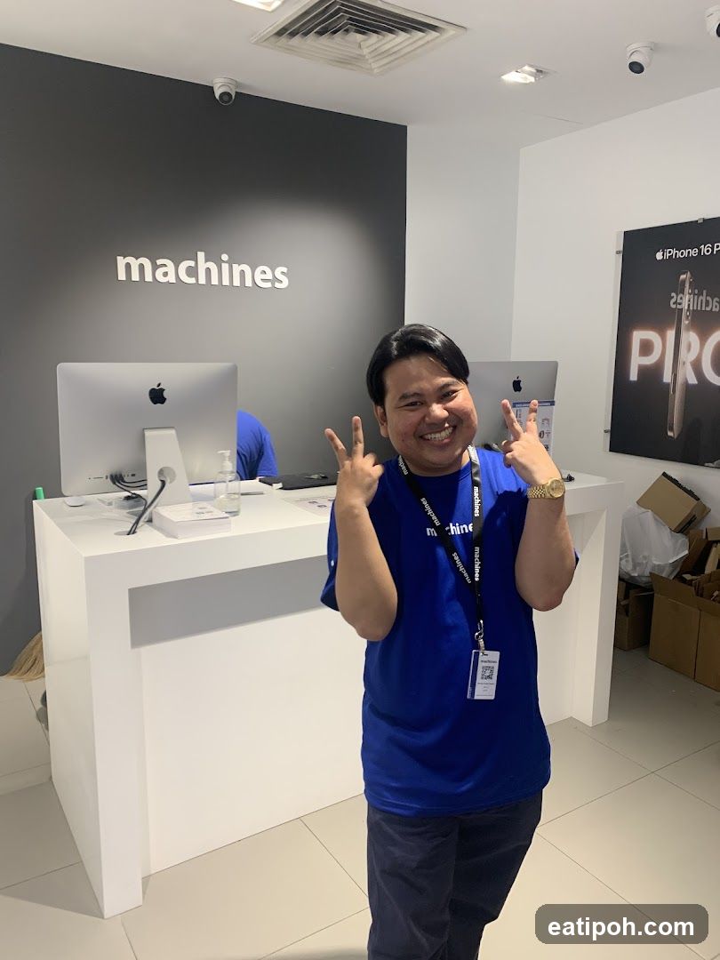 Employee Posing in Store