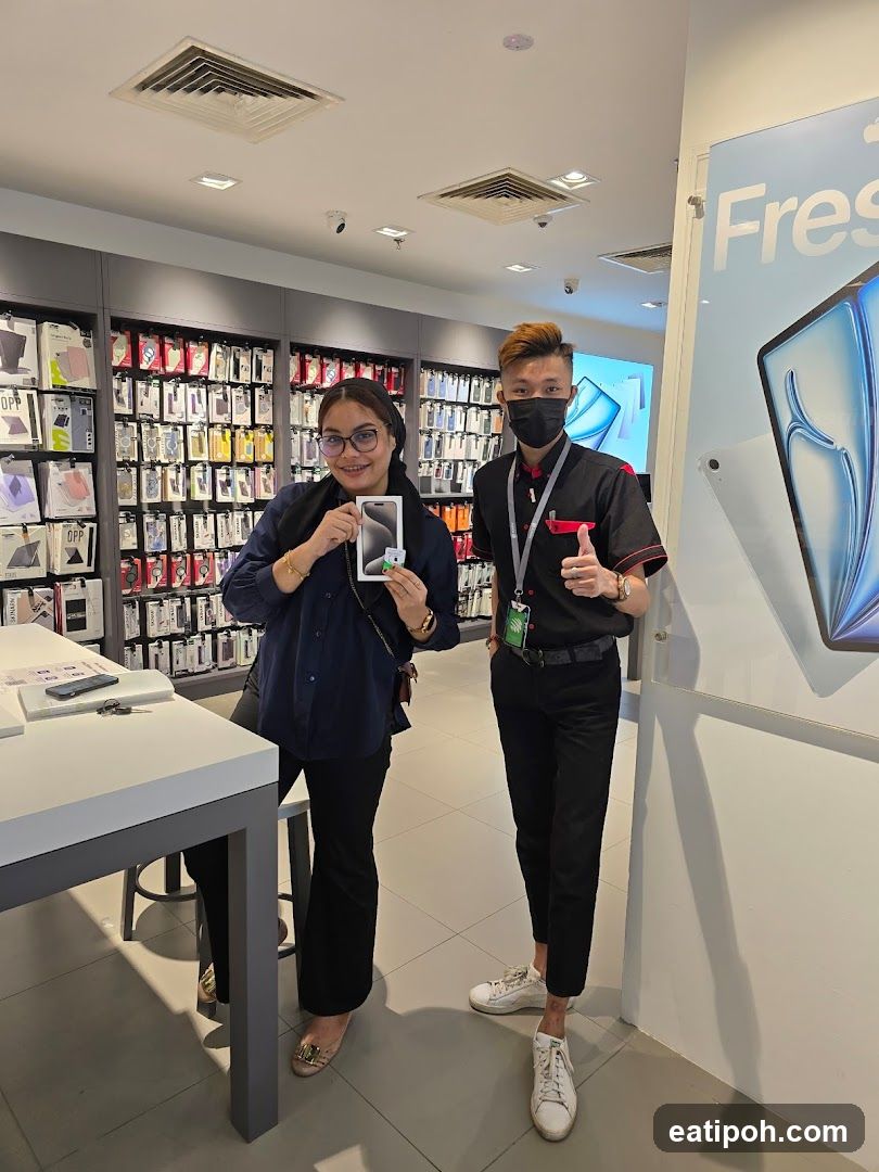 Customer and Sales Associate in Electronics Store