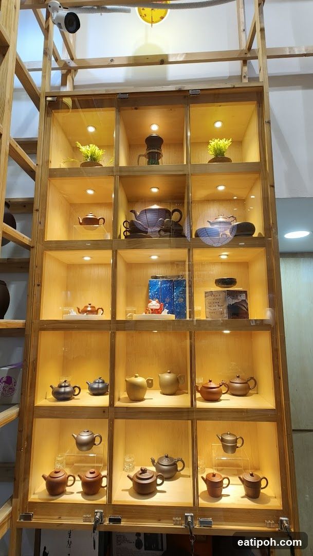 Display Cabinet with Teapots